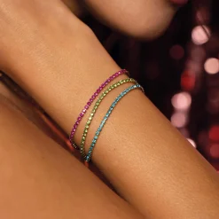Femme Luzaka Bracelets<Bracelet Riviera strass bleu