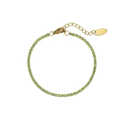 Femme Luzaka Bracelets<Bracelet Riviera strass vert
