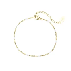 Femme Luzaka Bracelets<Bracelet Rosaire blanc doré or