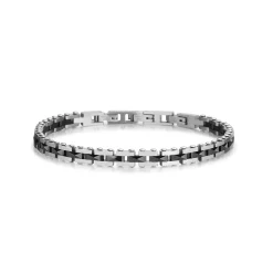 Homme Luzaka Bracelets<Bracelet Seville acier noir