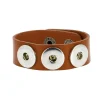 Luzaka Bijoux Snap<Bracelet Snap Cuero marron