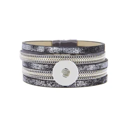 Luzaka Bijoux Snap<Bracelet Snap julia gris