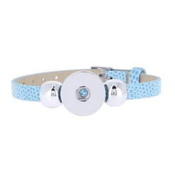 Luzaka Bijoux Snap<Bracelet Snap Léa bleu ciel