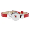 Luzaka Bijoux Snap<Bracelet Snap Léa rouge