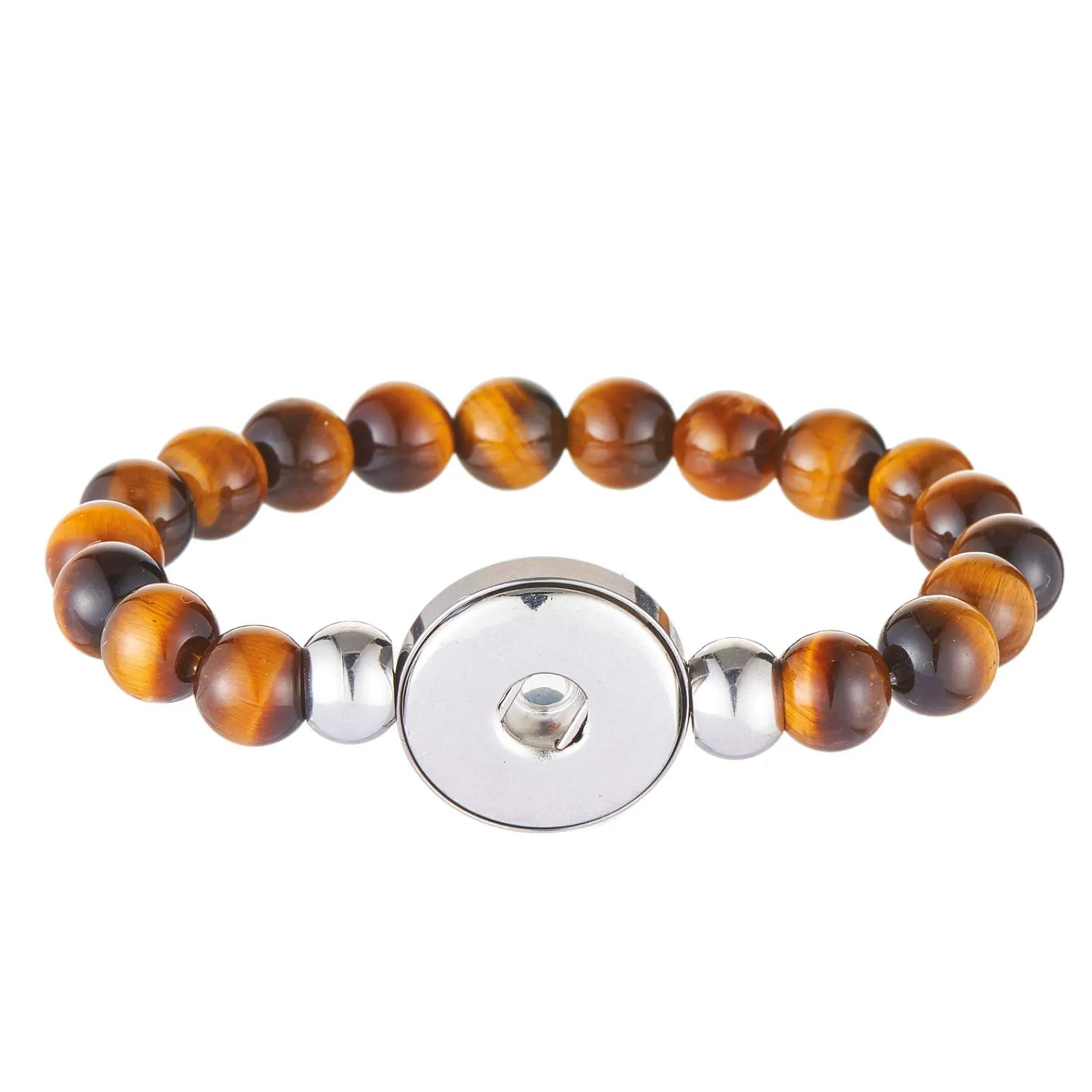 Luzaka Bijoux Snap<Bracelet Snap Oeil du tigre