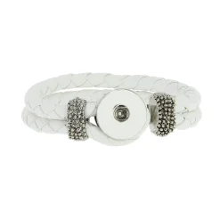 Luzaka Bijoux Snap<Bracelet Snap Solo blanc