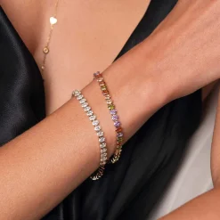 Femme Luzaka Bracelets<Bracelet Tennis acier doré or