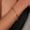 Femme Luzaka Bracelets<Bracelet Tennis multicolore acier doré or