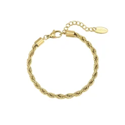 Femme Luzaka Bracelets<Bracelet Torsada acier doré or