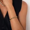 Femme Luzaka Bracelets<Bracelet Yako acier doré or