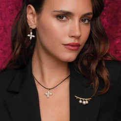 Femme Luzaka Broches<Broche Emmy acier doré or