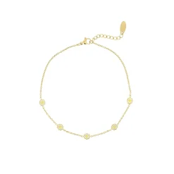 Femme Luzaka Chaînes De Cheville<Chaine de cheville Marguerite acier doré or