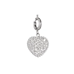 Luzaka Luzacharms<Charm acier médaille coeur