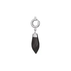 Luzaka Luzacharms<Charm acier pierre Obsidienne