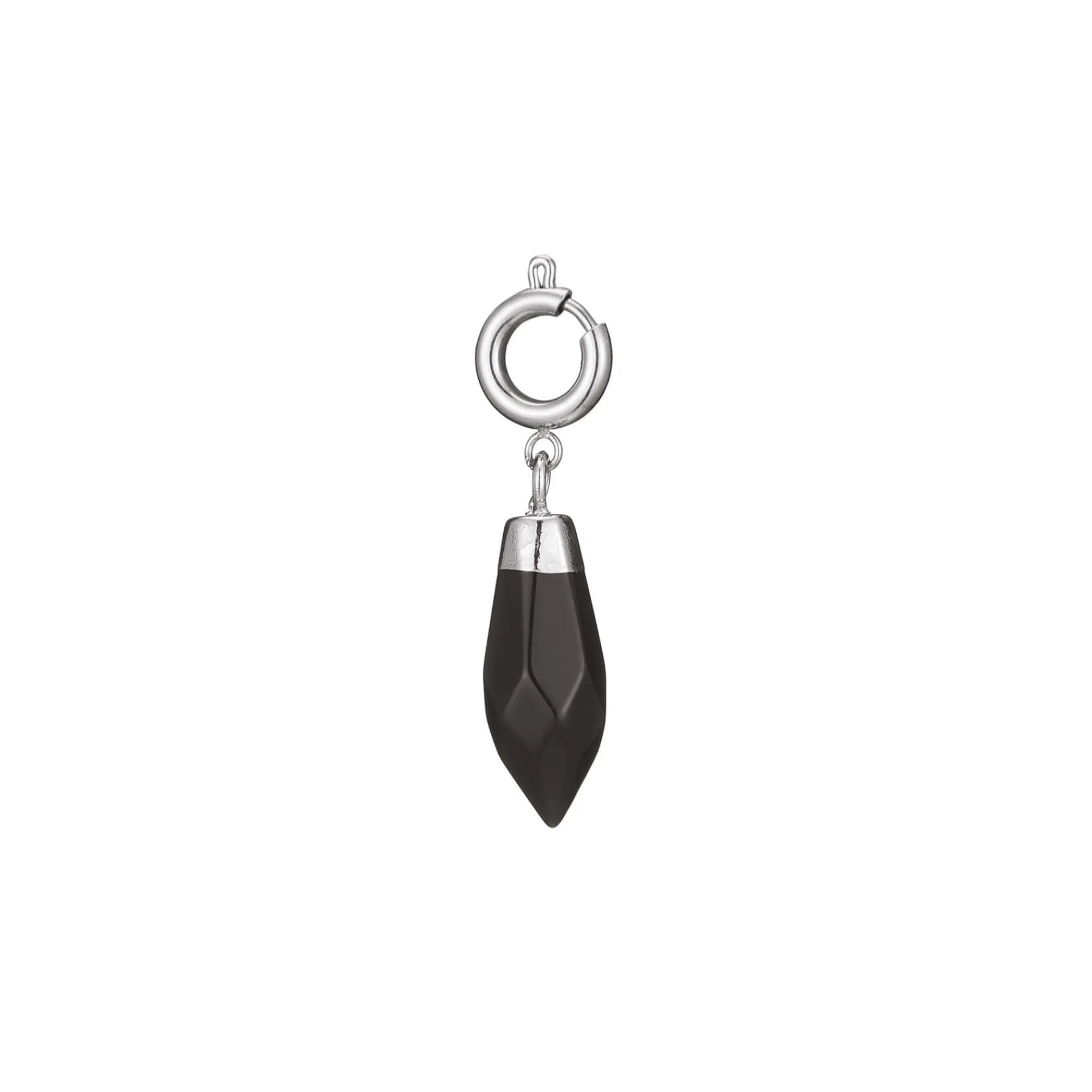 Luzaka Luzacharms<Charm acier pierre Obsidienne