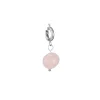 Luzaka Luzacharms<Charm acier Quartz rose