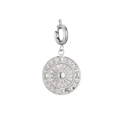 Luzaka Luzacharms<Charm acier rose des vents