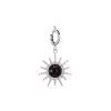 Luzaka Luzacharms<Charm acier Sun Agate noire