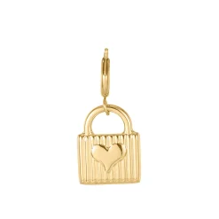 Luzaka Luzacharms<Charm Cadenas acier doré