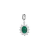 Luzaka Luzacharms<Charm Camée Malachite acier