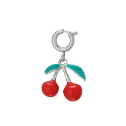 Luzaka Luzacharms<Charm Cerise acier argenté