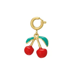 Luzaka Luzacharms<Charm Cerise acier doré or