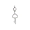 Luzaka Luzacharms<Charm Clef acier zircons