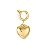 Luzaka Luzacharms<Charm Coeur acier doré or