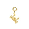 Luzaka Luzacharms<Charm Crabe acier doré or