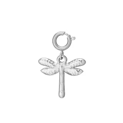 Luzaka Luzacharms<Charm Libellulle acier argenté