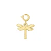 Luzaka Luzacharms<Charm Libellulle acier doré or