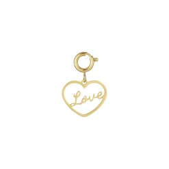 Luzaka Luzacharms<Charm Love acier doré or