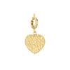 Luzaka Luzacharms<Charm Médaille Coeur acier doré or