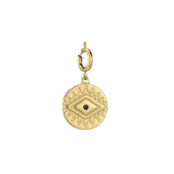 Luzaka Luzacharms<Charm Oeil acier acier doré or