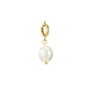 Luzaka Luzacharms<Charm Perle acier doré or