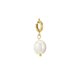 Luzaka Luzacharms<Charm Perle acier doré or