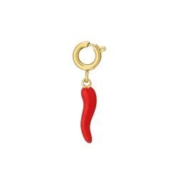 Luzaka Luzacharms<Charm piment acier doré or