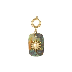 Luzaka Luzacharms<Charm Pin Africain acier doré or
