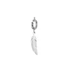 Luzaka Luzacharms<Charm Plume acier argenté