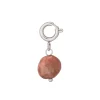 Luzaka Luzacharms<Charm Rhodonite acier argenté