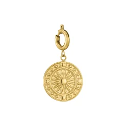 Luzaka Luzacharms<Charm Rose Des Vents acier doré or