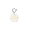 Luzaka Luzacharms<Charm Rose nacre acier argenté