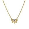 Femme Luzaka Colliers<Collier Amélie acier doré or pierre Améthyste