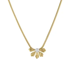 Femme Luzaka Colliers<Collier Amélie acier doré or et nacre