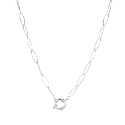 Luzaka Luzacharms<Collier Anneau acier Luza Charms