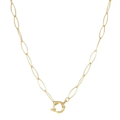 Luzaka Luzacharms<Collier Anneau doré Luza Charms