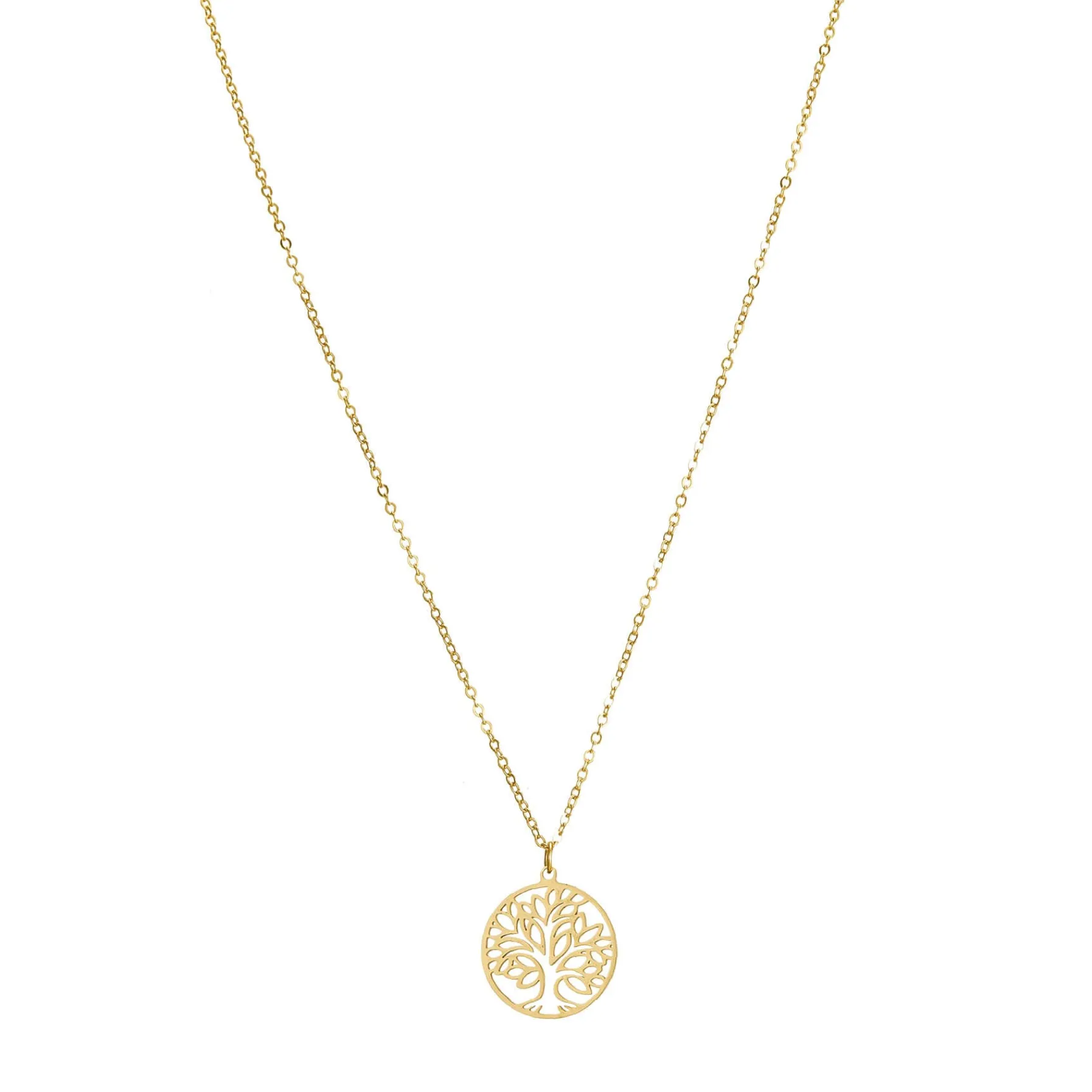 Femme Luzaka Colliers<Collier Arbre de vie acier doré or