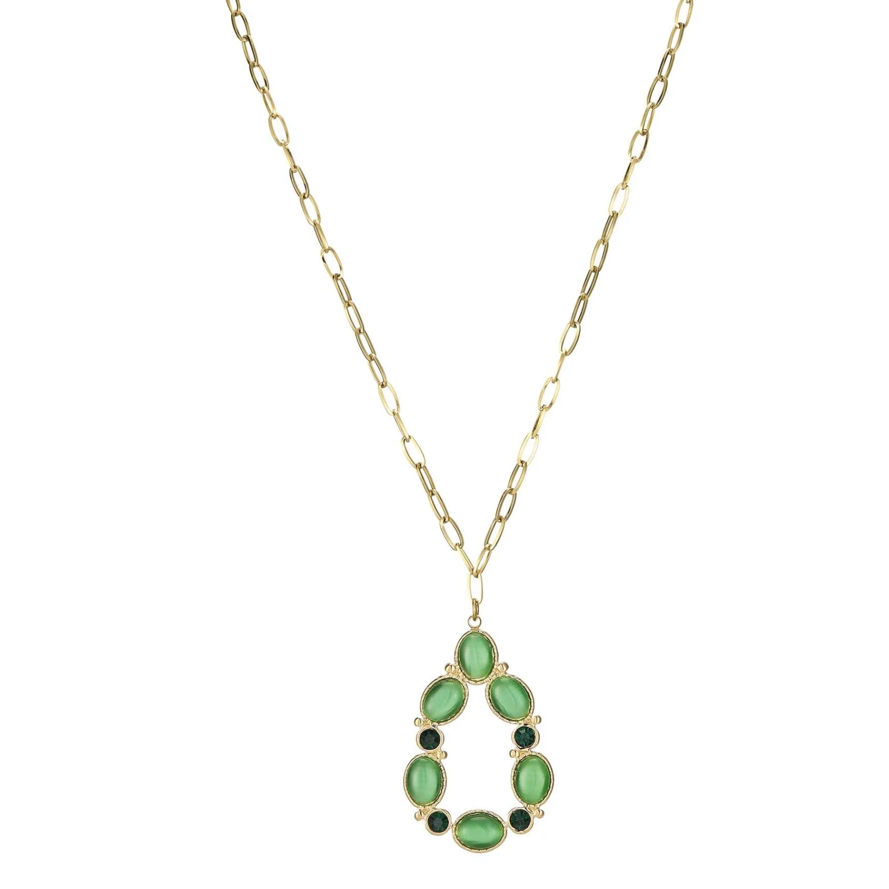 Femme Luzaka Colliers<Collier Aurora pierres Cymophane