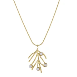 Femme Luzaka Colliers<Collier Barbara acier doré or et perles nacre