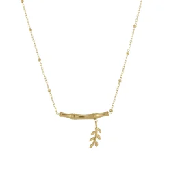 Femme Luzaka Colliers<Collier Bianca acier doré or